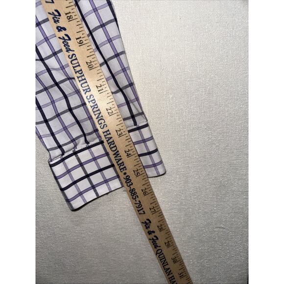 Nick Graham Everywhere Men's Button Up Flip Cuff Shirt Size 15.5 x 34-35 long sl - Picture 7 of 8